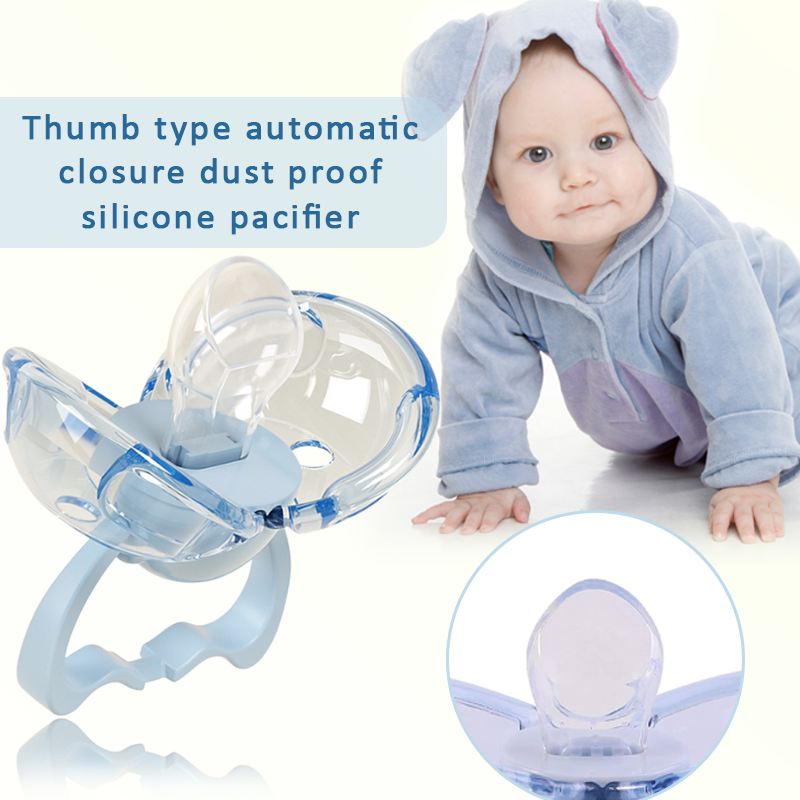 ComfortCornerUs™ Auto-Close Dustproof Silicone Baby Pacifier