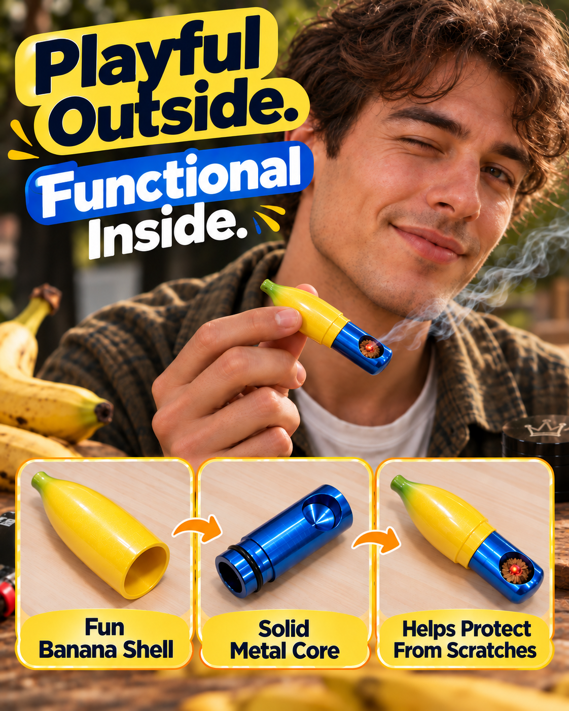 ComfortCornerUs™ BananaJoy Secret Alloy Pocket Tool