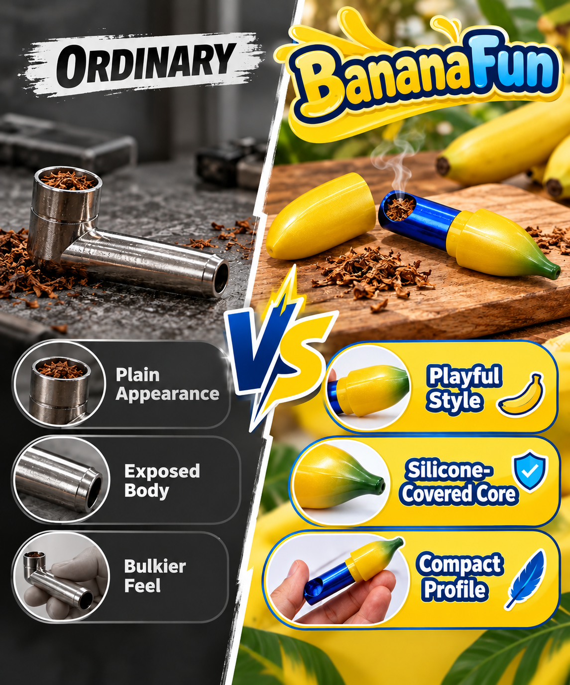 ComfortCornerUs™ BananaJoy Secret Alloy Pocket Tool