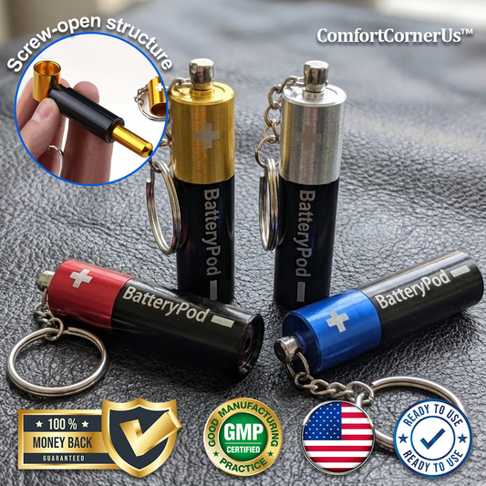 ComfortCornerUs™ BatteryPod Mini Keychain Chamber Tool