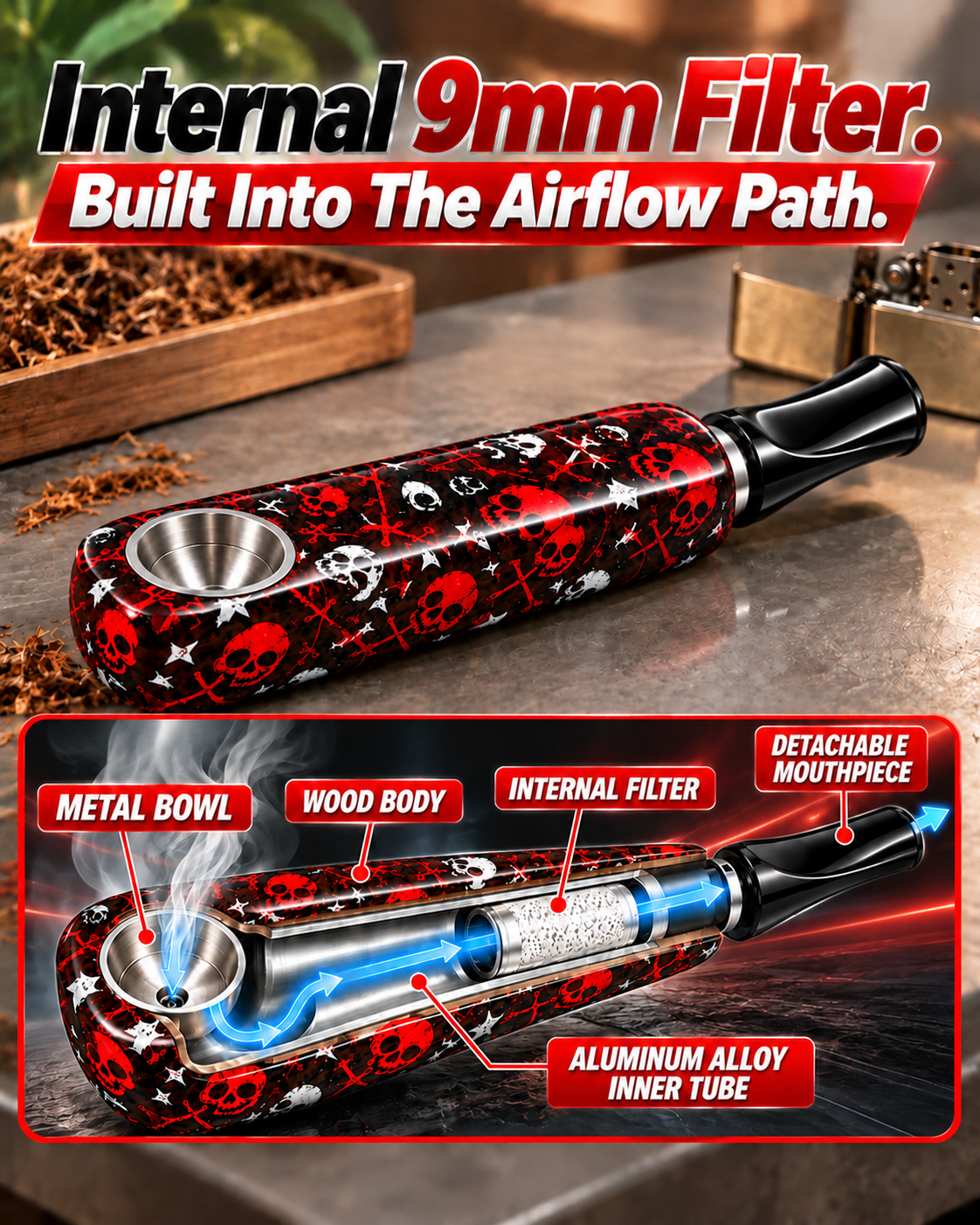 ComfortCornerUs™ BattleWood Street Style Alloy Pocket Tool