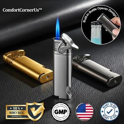 ComfortCornerUs™ BlueJet Bottle Opener Combo Lighter