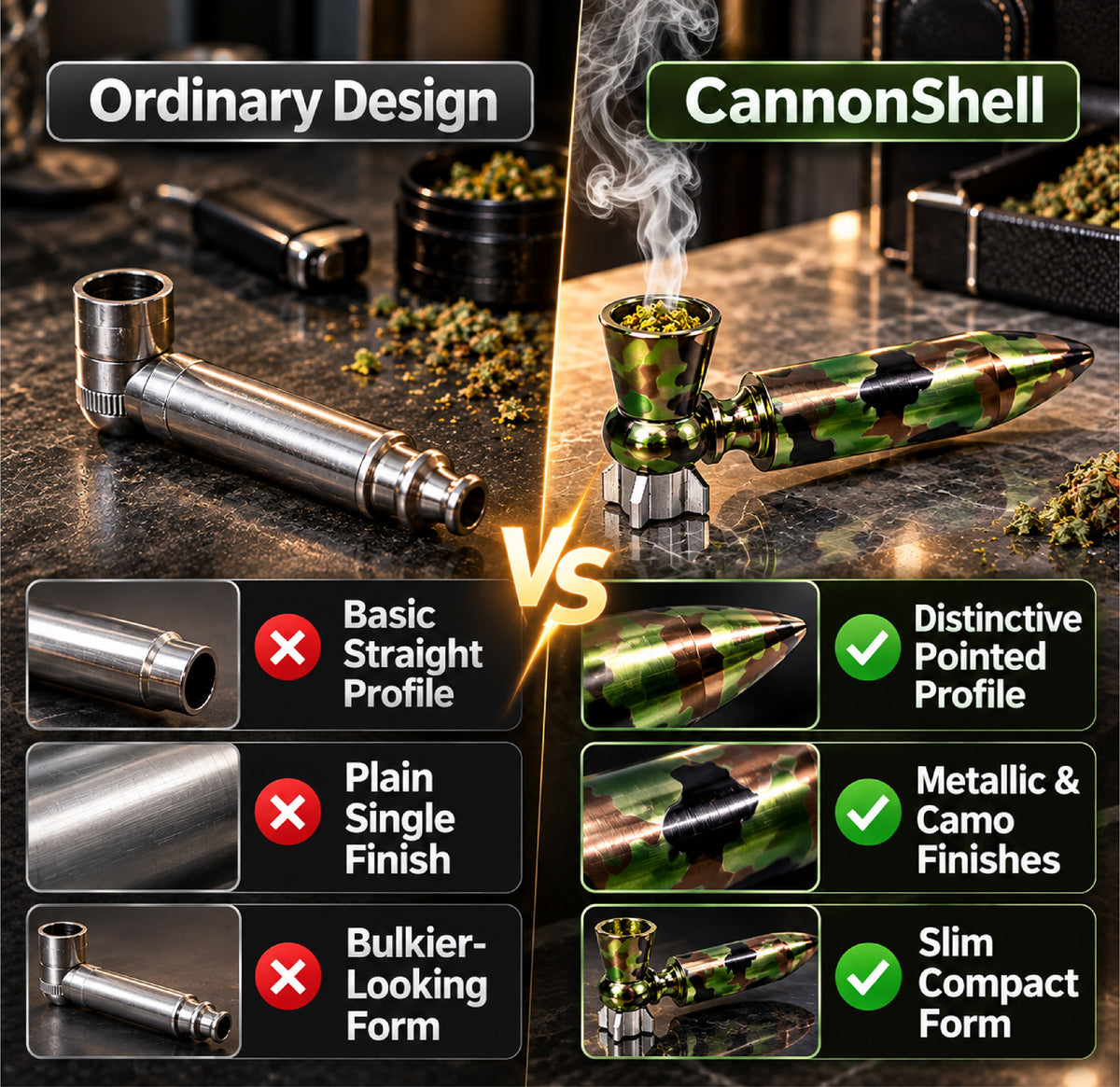ComfortCornerUs™ CannonShell Mini Alloy Pocket Tool