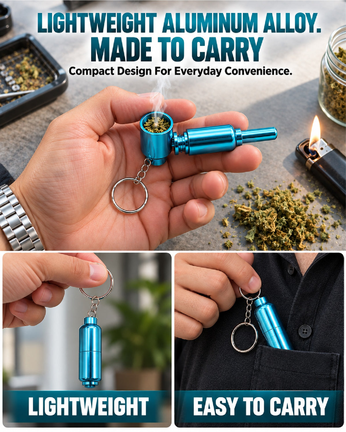 ComfortCornerUs™ CapsuleMorph Convertible Alloy Keychain Tool