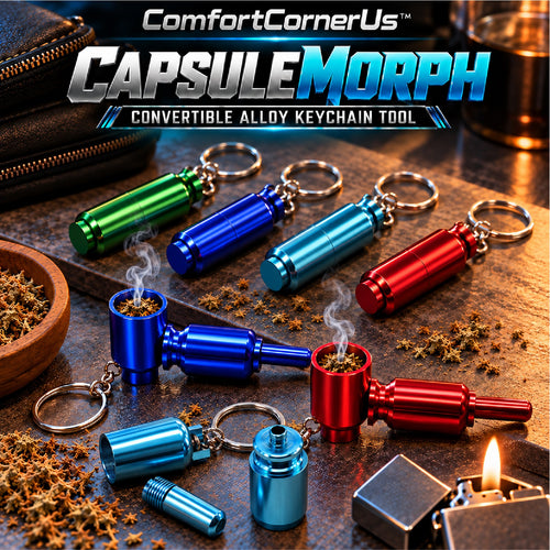 ComfortCornerUs™ CapsuleMorph Convertible Alloy Keychain Tool