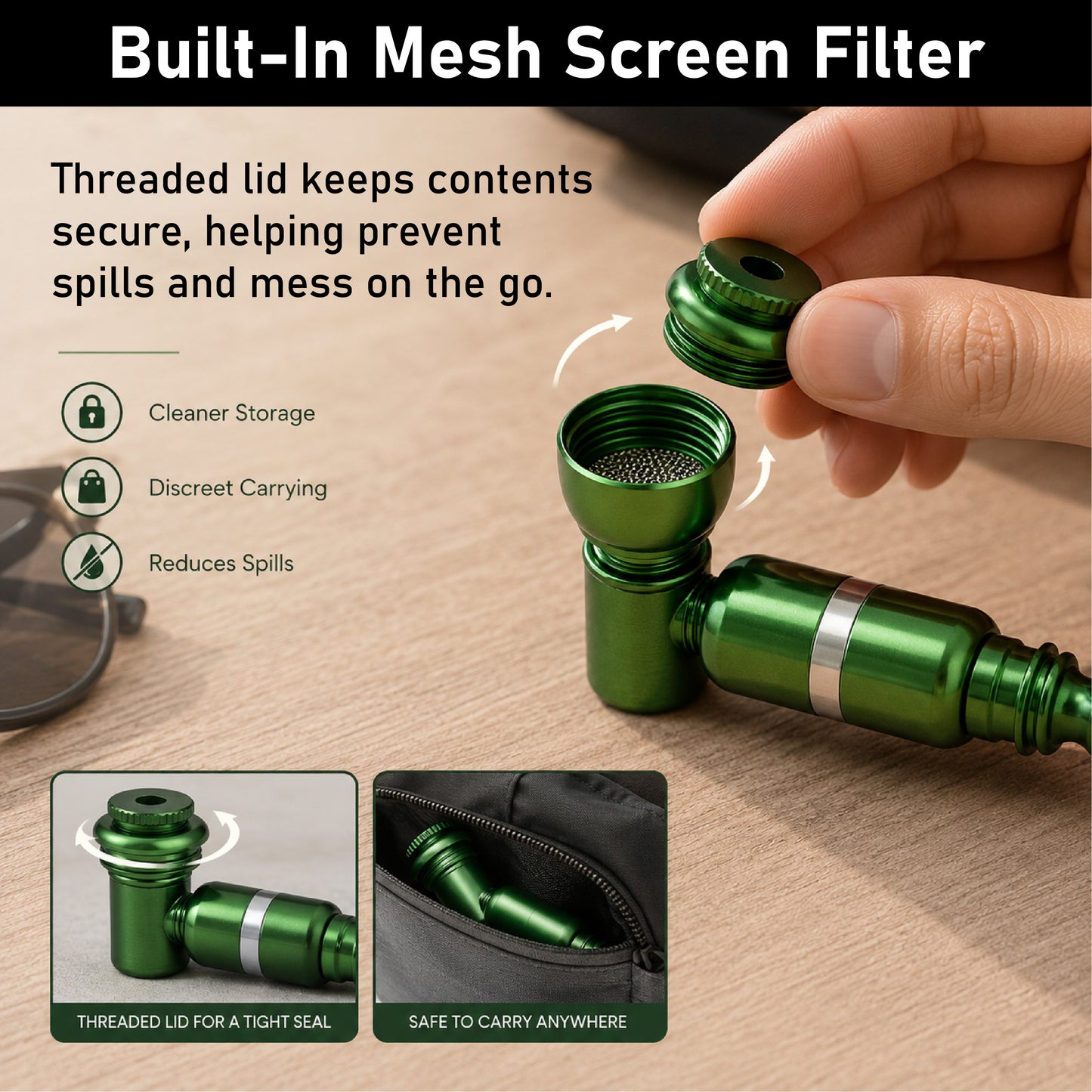 ComfortCornerUs™ CapsulePod Alloy Screw-Cap Chamber