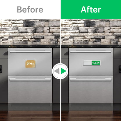 ComfortCornerUs™ CleanDirty Magnetic Dishwasher Sign