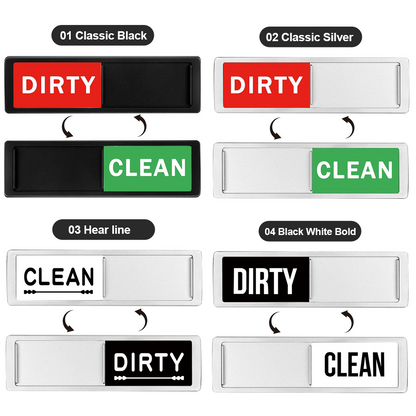 ComfortCornerUs™ CleanDirty Magnetic Dishwasher Sign