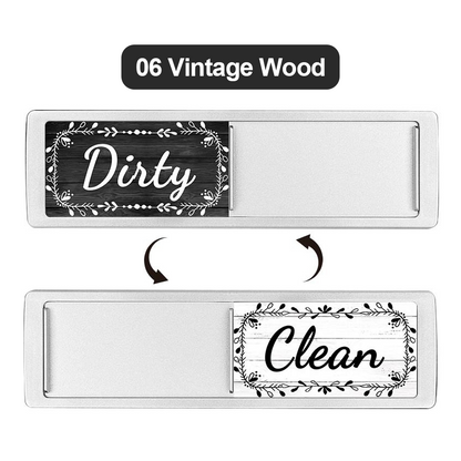 ComfortCornerUs™ CleanDirty Magnetic Dishwasher Sign