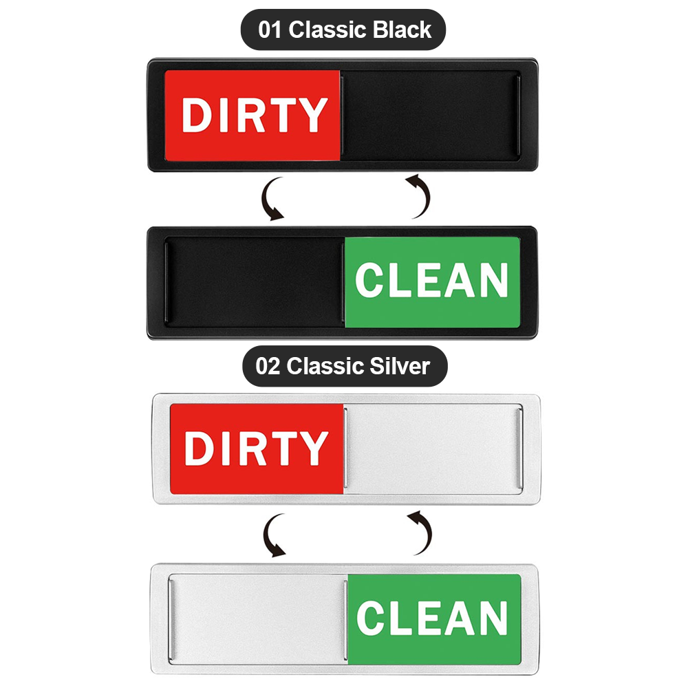 ComfortCornerUs™ CleanDirty Magnetic Dishwasher Sign