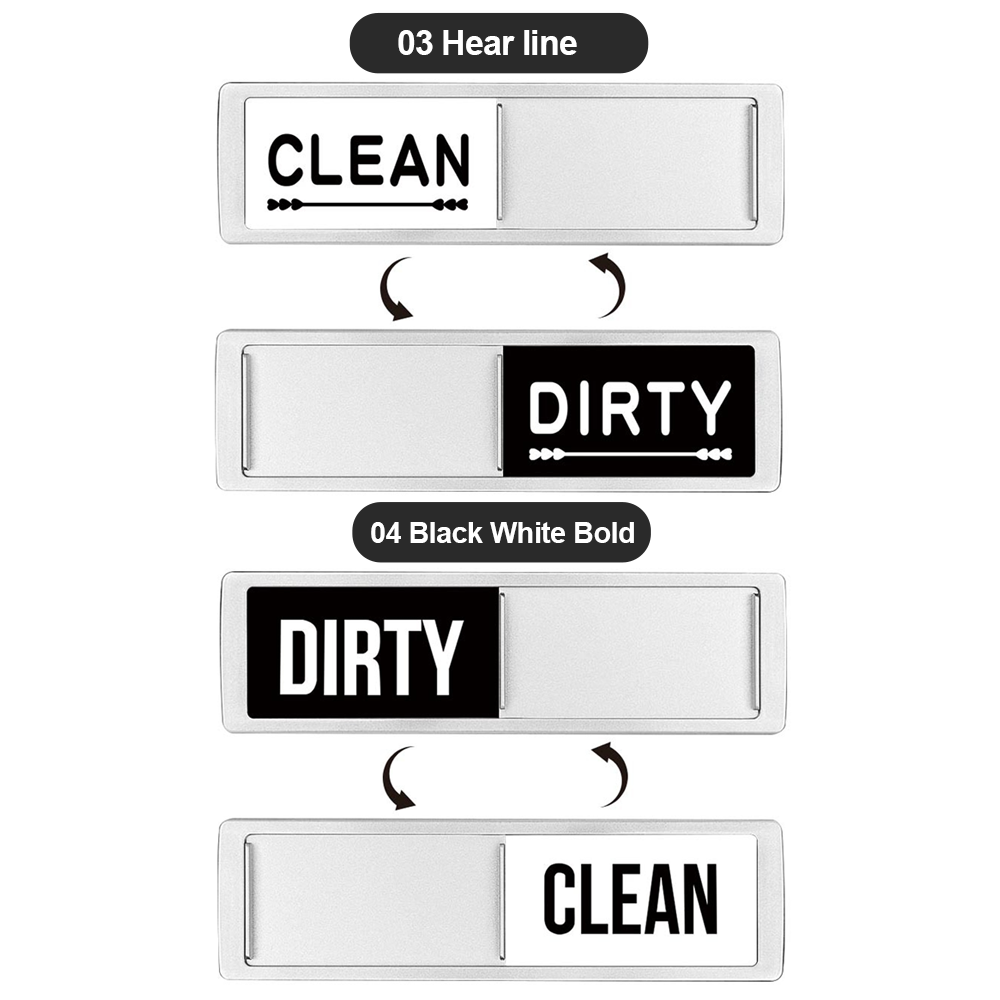 ComfortCornerUs™ CleanDirty Magnetic Dishwasher Sign
