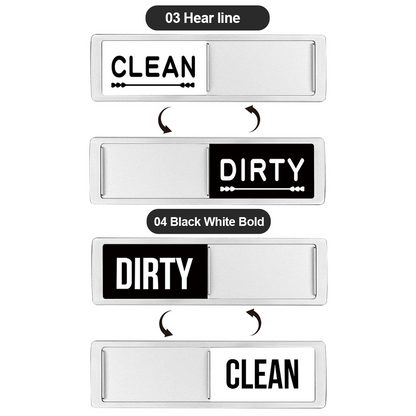 ComfortCornerUs™ CleanDirty Magnetic Dishwasher Sign