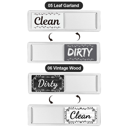 ComfortCornerUs™ CleanDirty Magnetic Dishwasher Sign