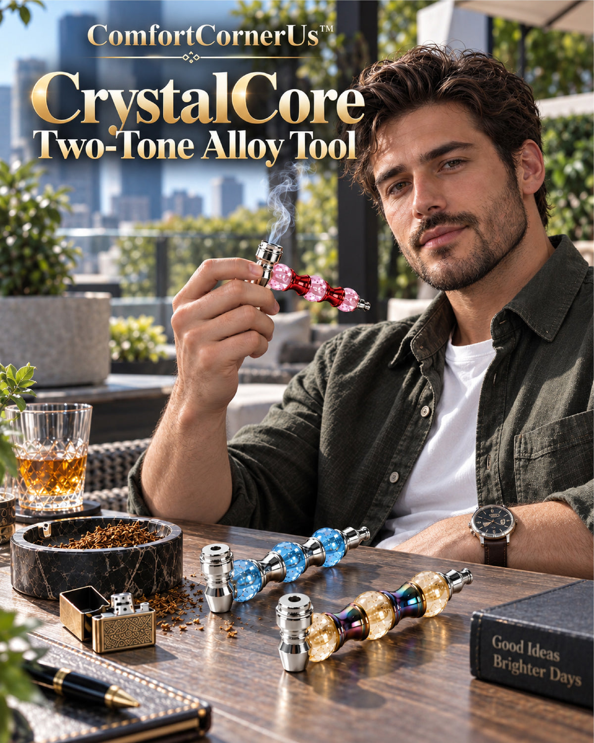 ComfortCornerUs™ CrystalCore Two-Tone Alloy Tool
