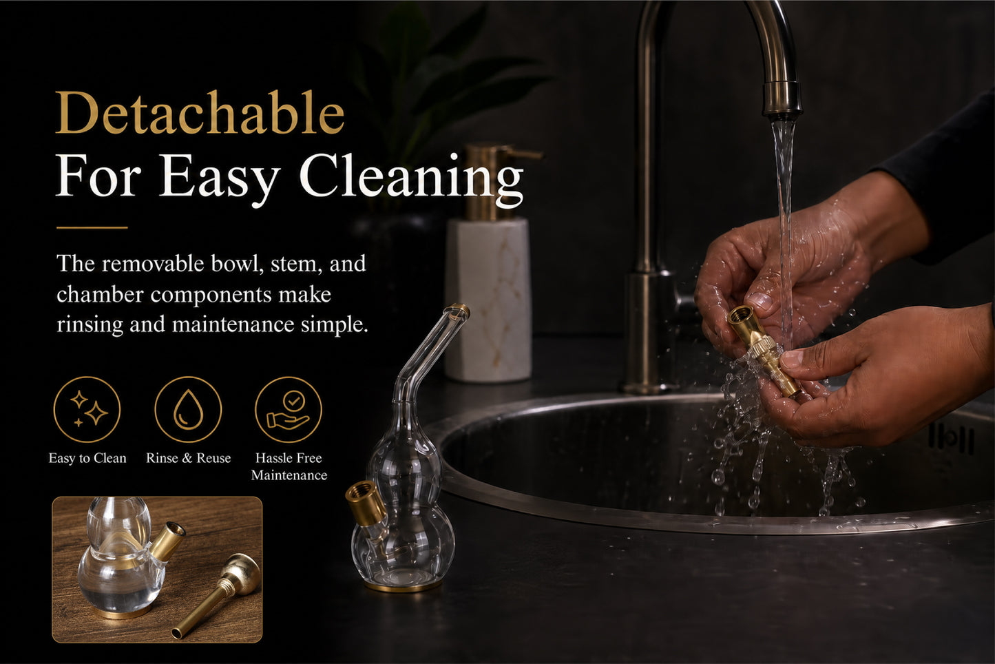 ComfortCornerUs™ CrystalFlow Mini Water Chamber