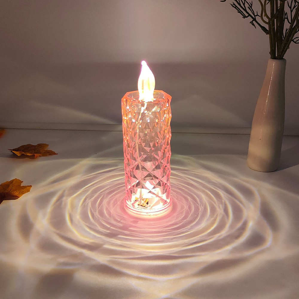 🔥TikTok Hot Sellers- ComfortCornerUs™ Crystal Glow LED Candle Lamp