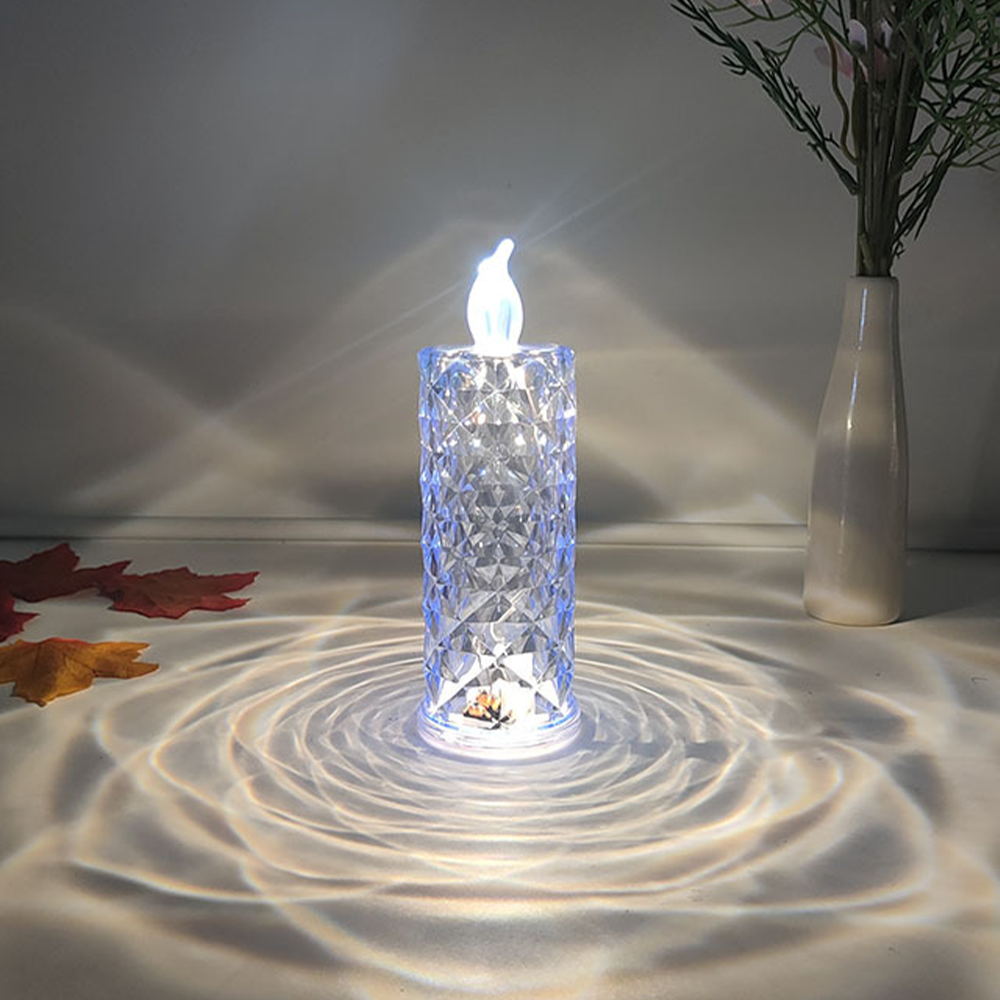 🔥TikTok Hot Sellers- ComfortCornerUs™ Crystal Glow LED Candle Lamp