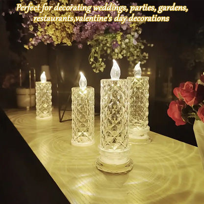 🔥TikTok Hot Sellers- ComfortCornerUs™ Crystal Glow LED Candle Lamp