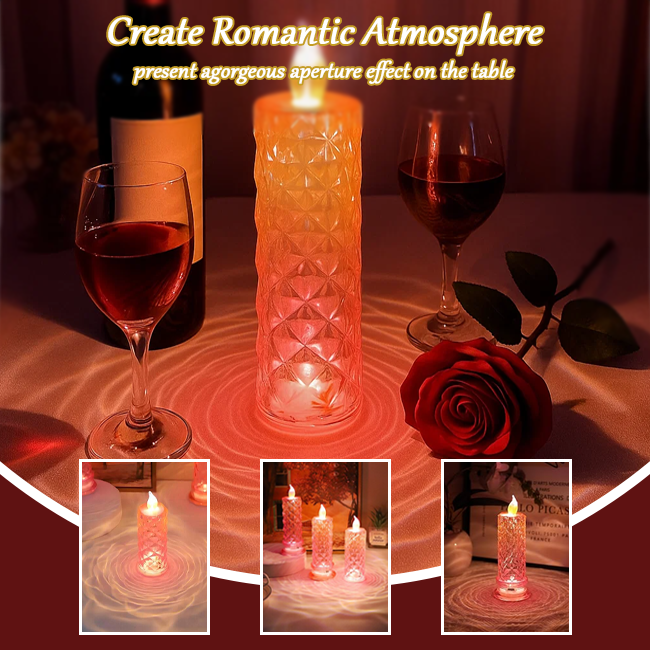🔥TikTok Hot Sellers- ComfortCornerUs™ Crystal Glow LED Candle Lamp