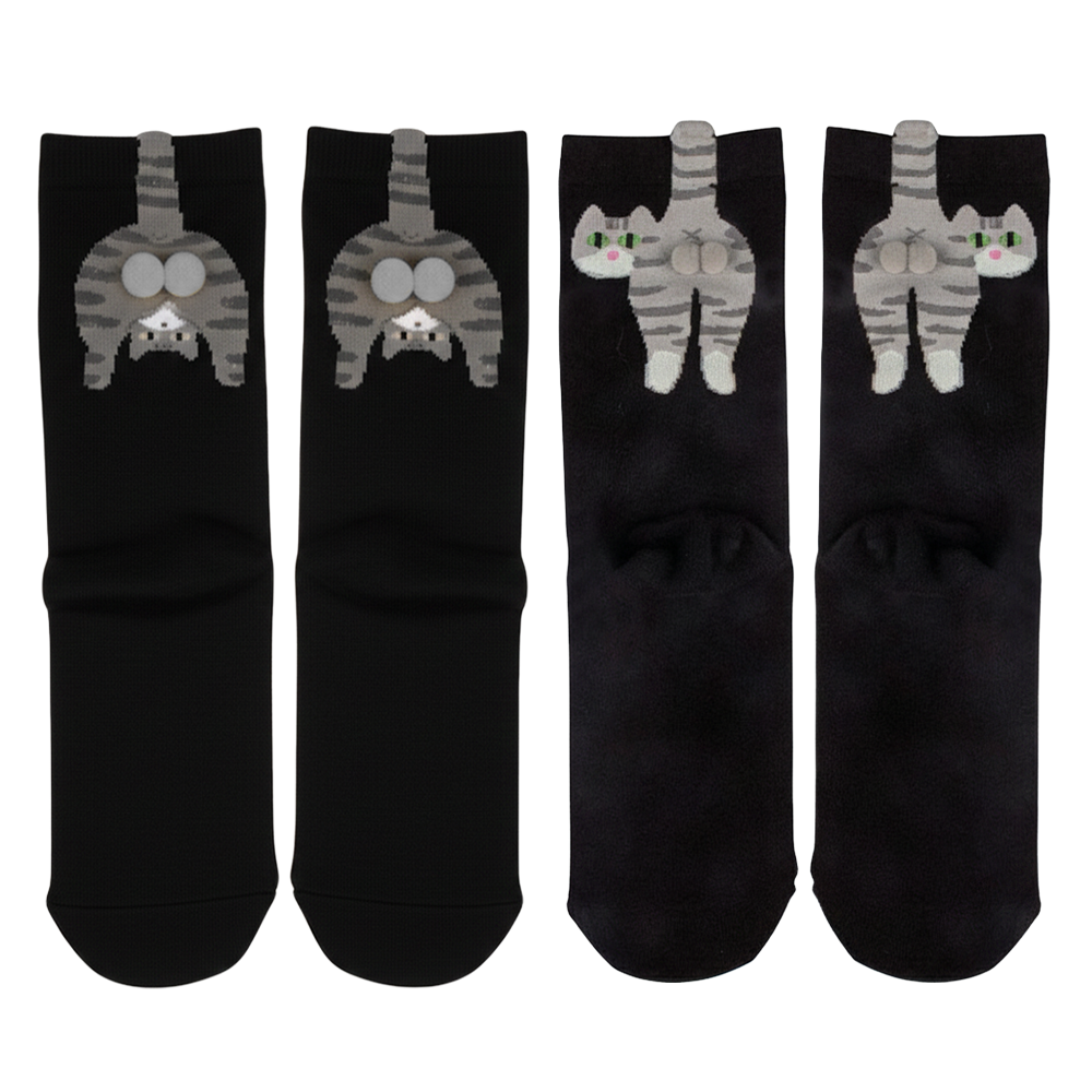 ComfortCornerUs™ CuteCritter 3D Pom-Pom Cartoon Socks