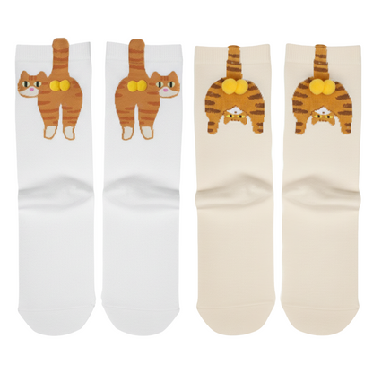 ComfortCornerUs™ CuteCritter 3D Pom-Pom Cartoon Socks