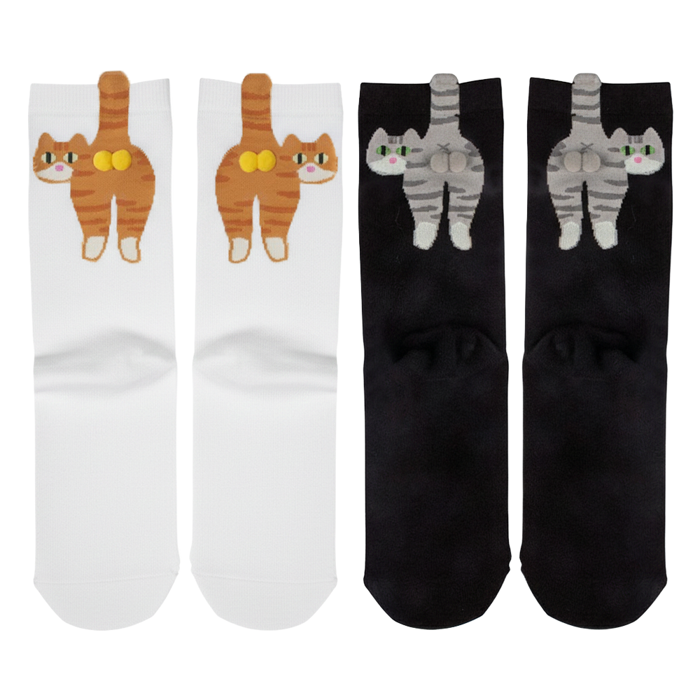 ComfortCornerUs™ CuteCritter 3D Pom-Pom Cartoon Socks