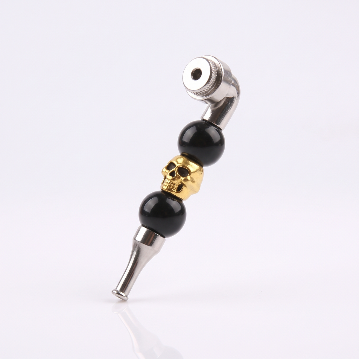 ComfortCornerUs™ DarkSkull Glossy Bead Alloy Pocket Tool