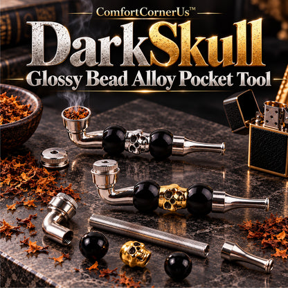 ComfortCornerUs™ DarkSkull Glossy Bead Alloy Pocket Tool