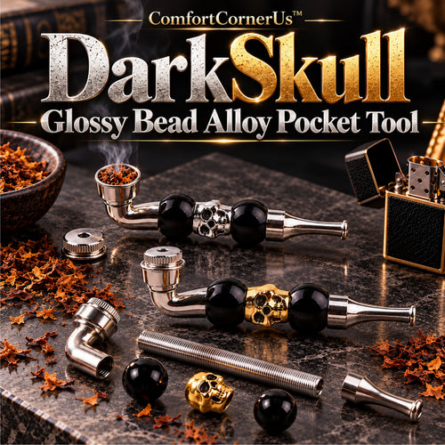 ComfortCornerUs™ DarkSkull Glossy Bead Alloy Pocket Tool