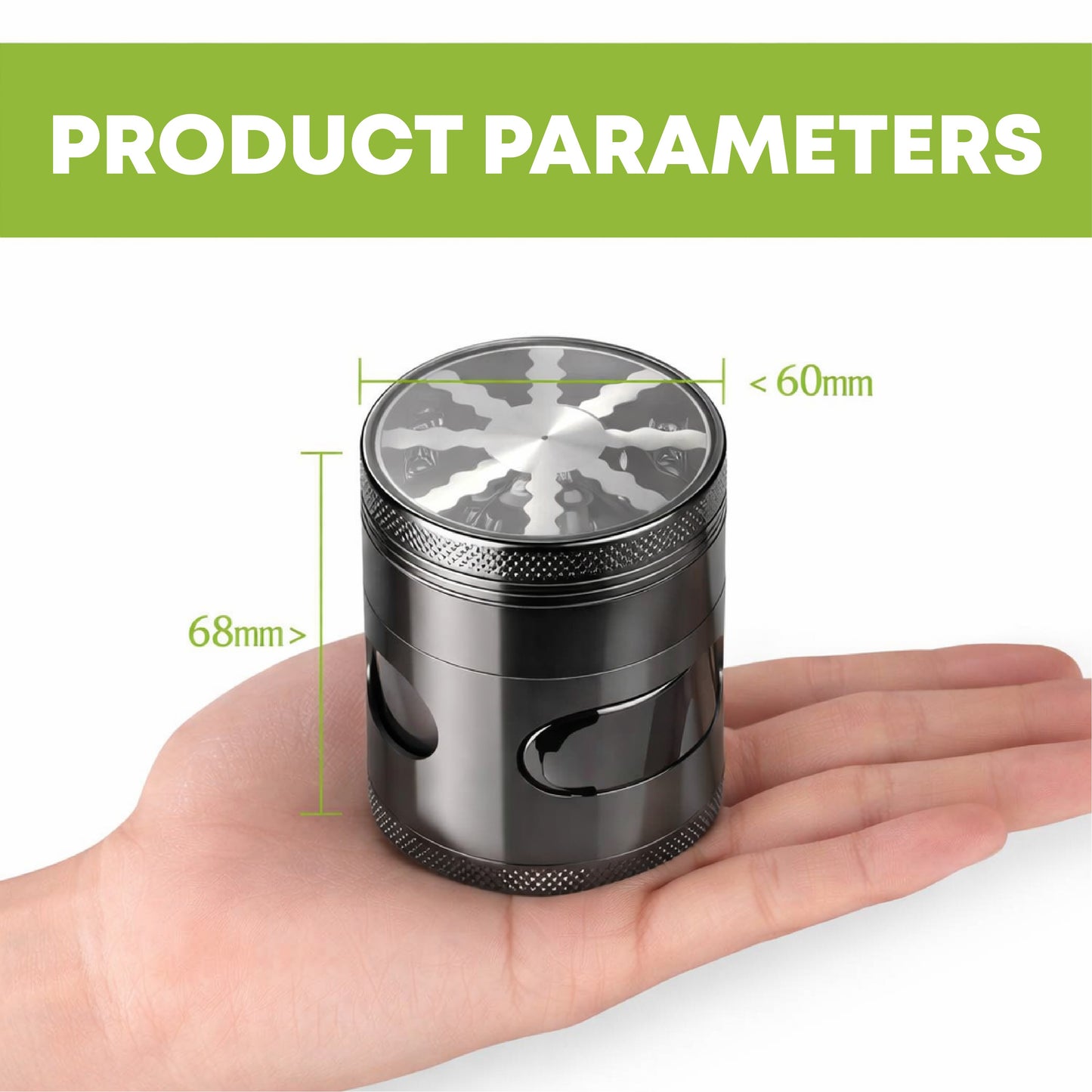 ComfortCornerUs™ EasyGrind 4-Layer Alloy Spice Grinder