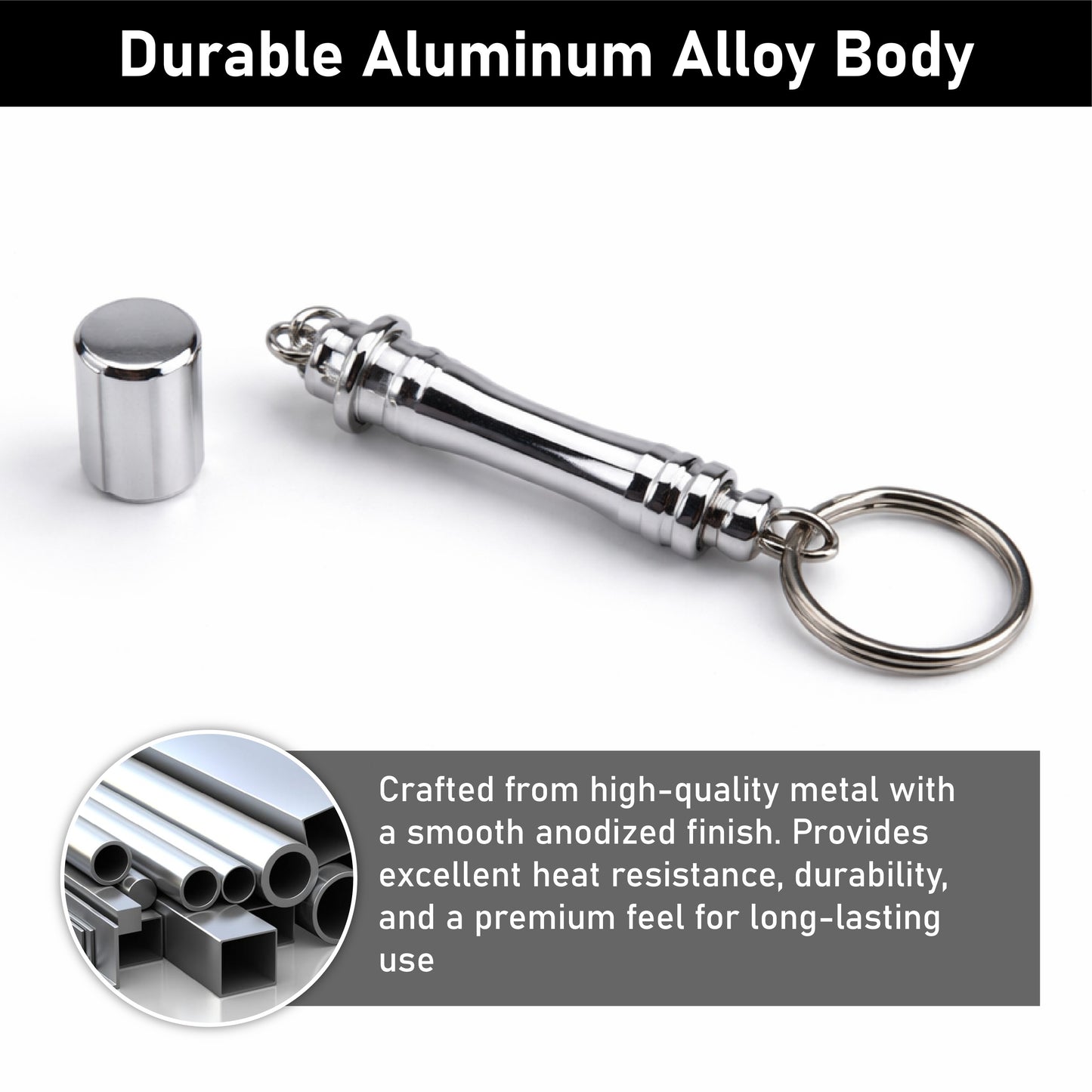 ComfortCornerUs™ FlashTube Alloy Keychain Tool
