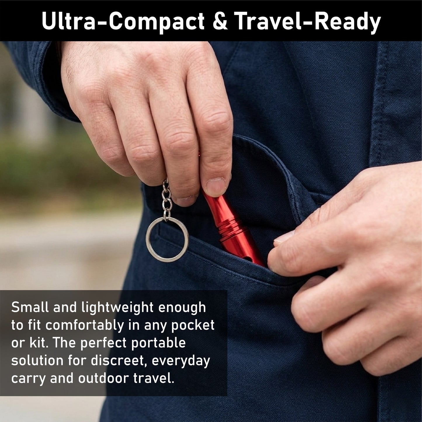 ComfortCornerUs™ FlashTube Alloy Keychain Tool