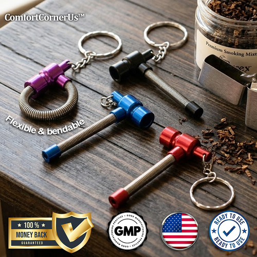 ComfortCornerUs™ FlexBend Alloy Spring Keychain Tool