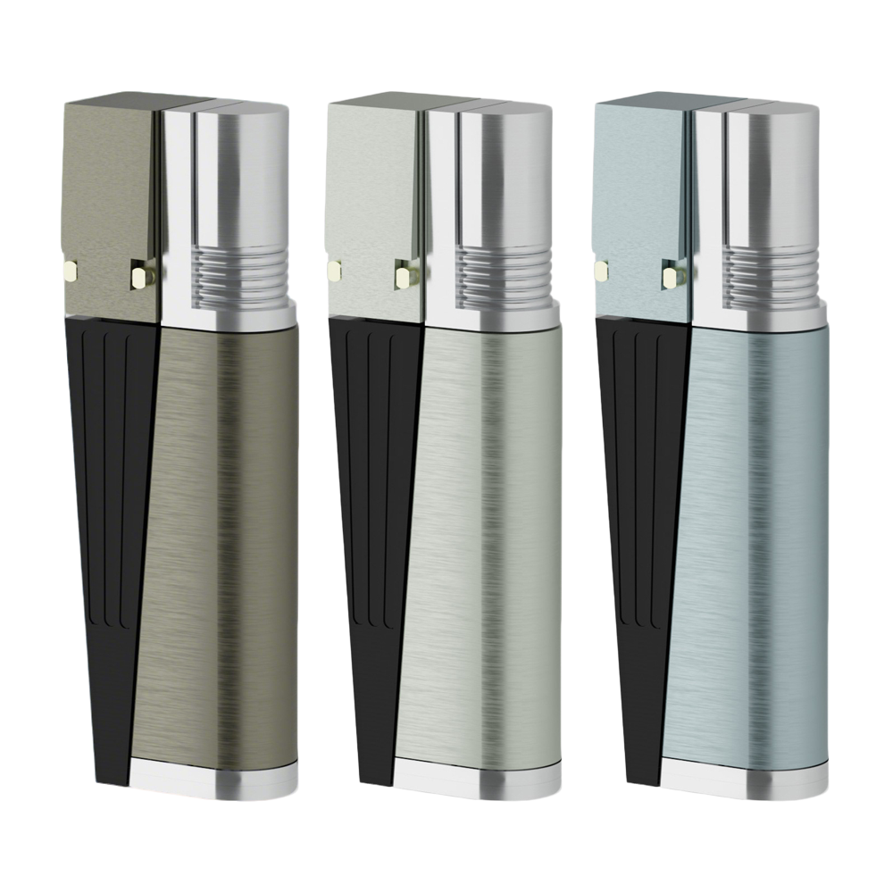 ComfortCornerUs™ Fold-Away 2-in-1 Metal Lighter Combo