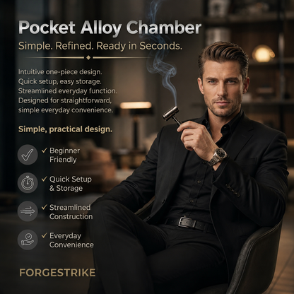 ComfortCornerUs™ ForgeStrike Pocket Alloy Chamber