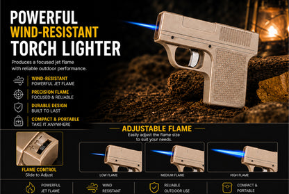 ComfortCornerUs™ GearStrike Utility Storage Torch Lighter