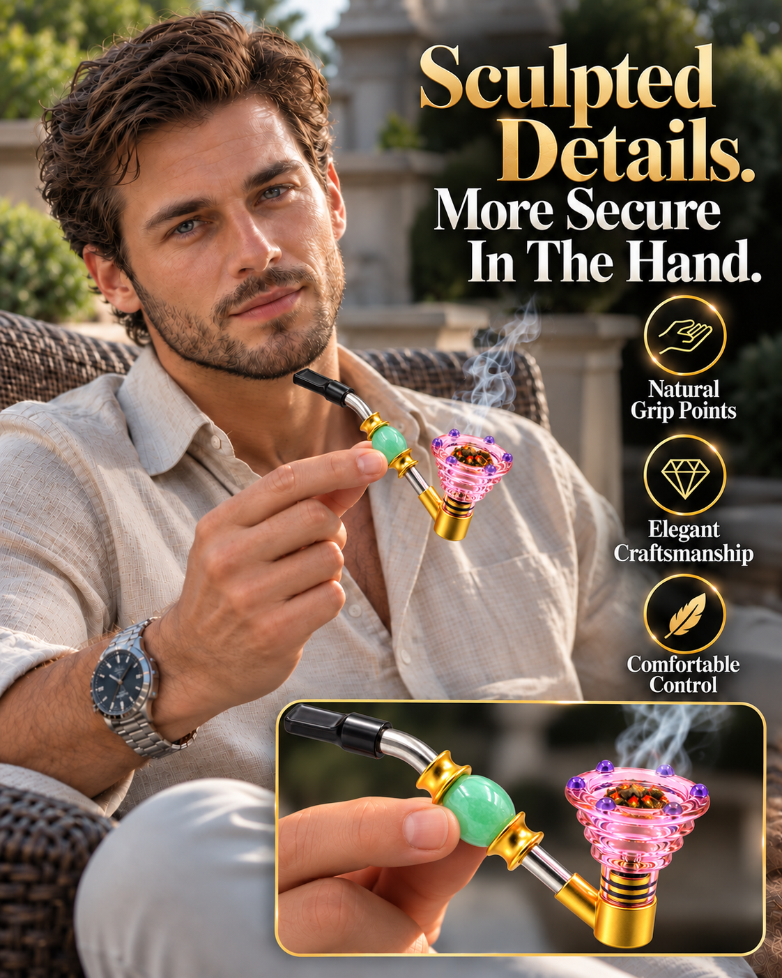 ComfortCornerUs™ GlassArc Sculpted Alloy Pocket Tool