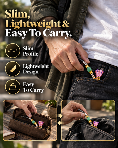 ComfortCornerUs™ GlassArc Sculpted Alloy Pocket Tool