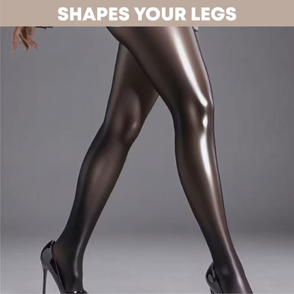 🔥TikTok Hot Sellers - ComfortCornerUs™ GlossSilk Oil-Shine Thigh-Highs Stockings/ Pantyhose (Copy)