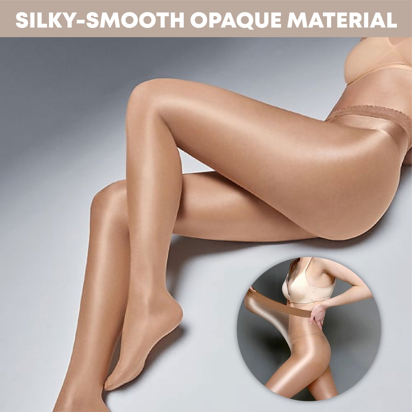 🔥TikTok Hot Sellers - ComfortCornerUs™ GlossSilk Oil-Shine Thigh-Highs Stockings/ Pantyhose (Copy)