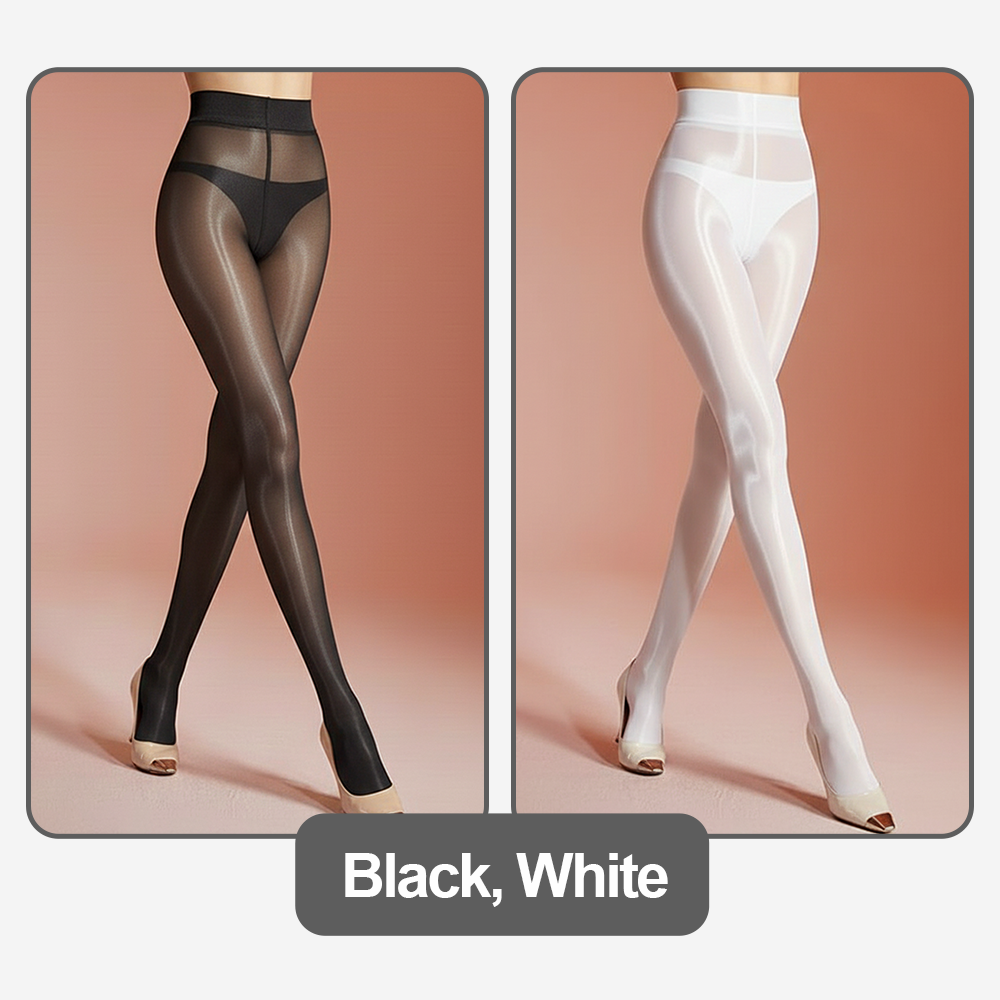 🔥TikTok Hot Sellers - ComfortCornerUs™ GlossSilk Oil-Shine Thigh-Highs Stockings/ Pantyhose (Copy)