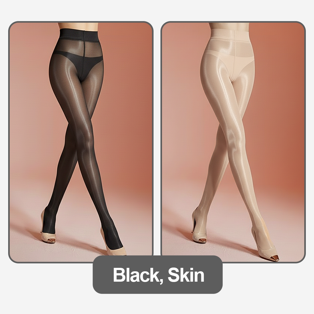 🔥TikTok Hot Sellers - ComfortCornerUs™ GlossSilk Oil-Shine Thigh-Highs Stockings/ Pantyhose (Copy)
