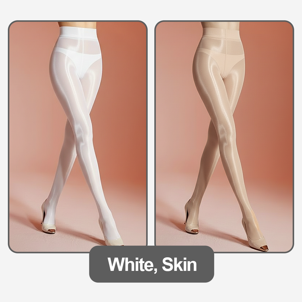 🔥TikTok Hot Sellers - ComfortCornerUs™ GlossSilk Oil-Shine Thigh-Highs Stockings/ Pantyhose (Copy)