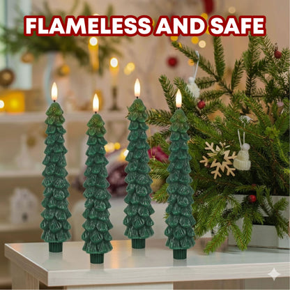 🔥TikTok Hot Sellers- ComfortCornerUs™ GlowLite Flameless Christmas Taper Candles