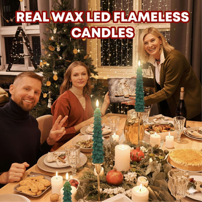 🔥TikTok Hot Sellers- ComfortCornerUs™ GlowLite Flameless Christmas Taper Candles