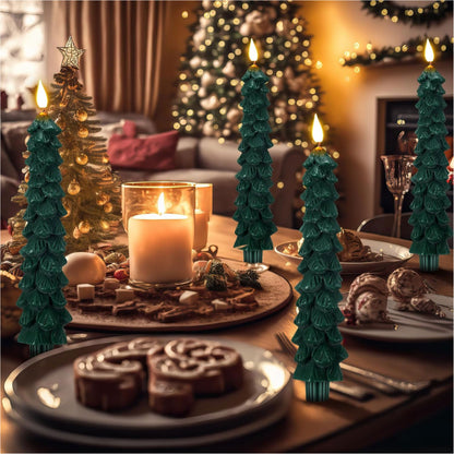 🔥TikTok Hot Sellers- ComfortCornerUs™ GlowLite Flameless Christmas Taper Candles