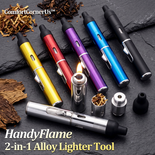 ComfortCornerUs™ HandyFlame 2-in-1 Alloy Lighter Tool
