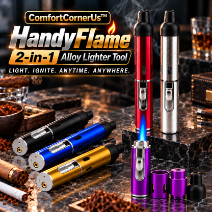 ComfortCornerUs™ HandyFlame 2-in-1 Alloy Lighter Tool