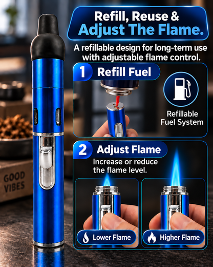 ComfortCornerUs™ HandyFlame 2-in-1 Alloy Lighter Tool