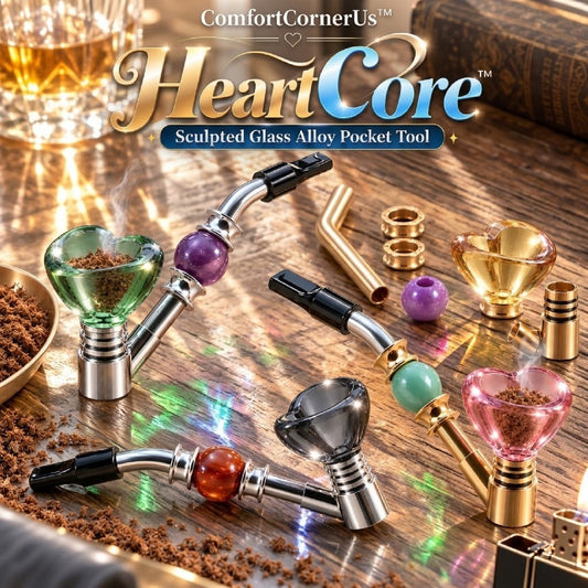 ComfortCornerUs™ HeartCore Sculpted Glass Alloy Pocket Tool